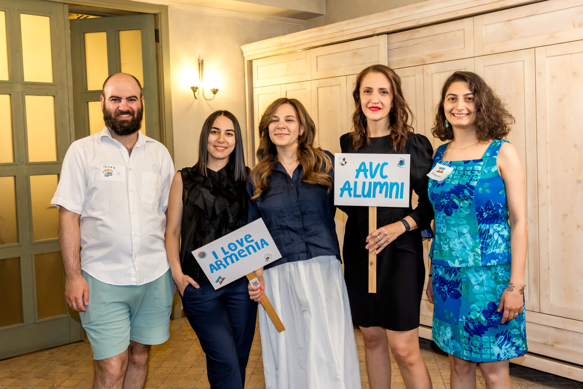 AVC alumni celebrating the Armenian Volunteer Corps 25th anniversary